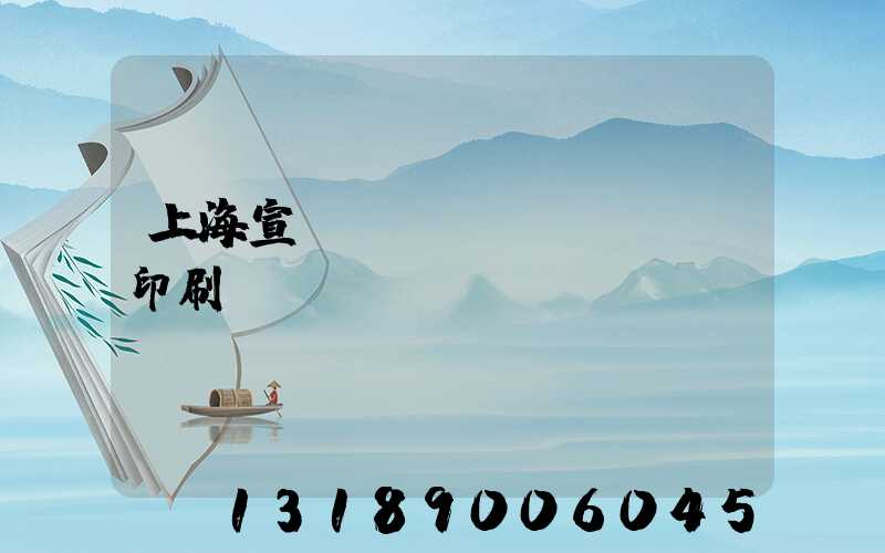 上海宣傳冊設(shè)計印刷