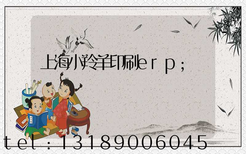 上海小羚羊印刷erp
