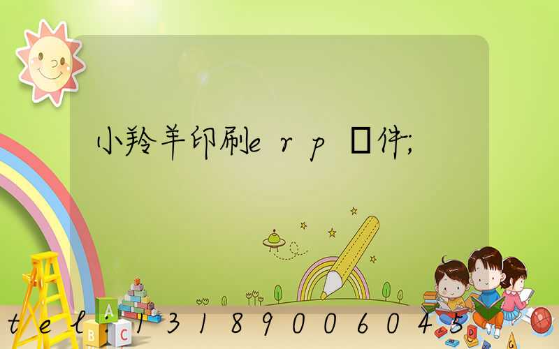 小羚羊印刷erp軟件