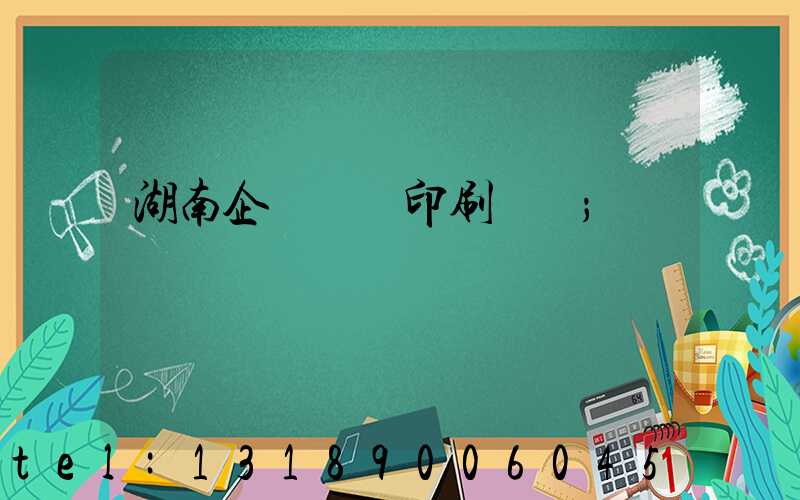 湖南企業畫冊印刷設計