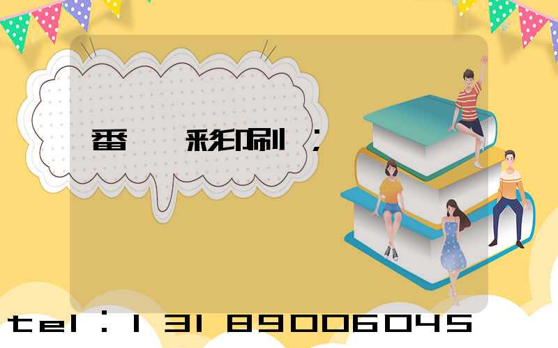 番禺藝彩印刷廠